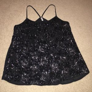 BB Dakota black sequin tank
